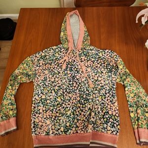 Anthropologie Felicity Floral Hoodie Z30-3